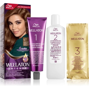 Wella Wellaton Intense перманентната боя за коса с арганово масло цвят 6/7 Magnetic Chocolate