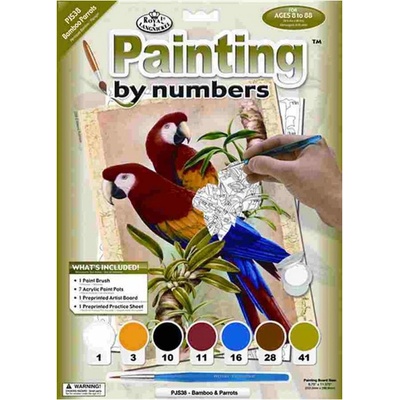 Royal Langnickel Malování podle čísel 22x30 cm- Papoušci