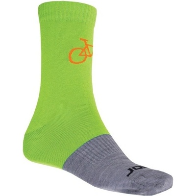 Sensor TOUR Merino wool ponožky zelená/šedá