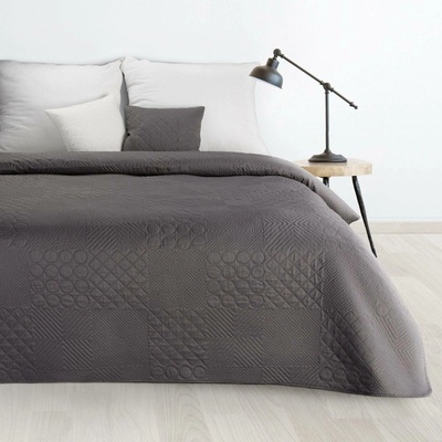 Design 91 PŘEHOZ NA POSTEL BONI5 220X240 CM GRAFITOVÁ