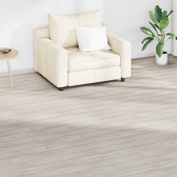 vidaXL Дъски за под 18 pcs Класически бял дъб 2, 51 м2 ПВЦ (42046433)