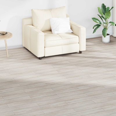 vidaXL Дъски за под 18 pcs Класически бял дъб 2, 51 м2 ПВЦ (42046433)