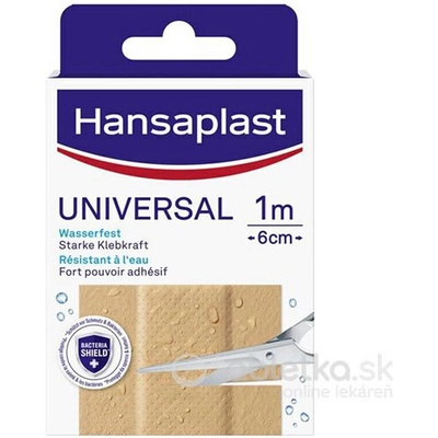 Hansaplast UNIVERSAL Water Resistant vodoodolná náplasť 6 cm x 1m