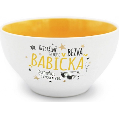 Nekupto Dárkové centrum Keramická miska Bezva babička 13 x 6,5 cm