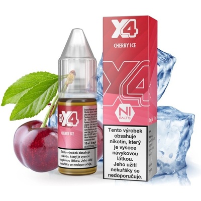 X4 Bar Juice Chladivá třešeň 10 ml 10 mg