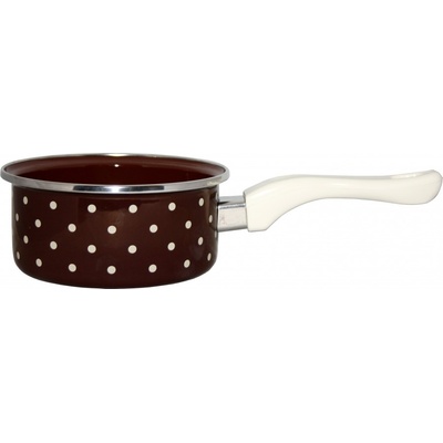 Metalac Bodka Randlík s rúčkou 14 cm 1L hnedý