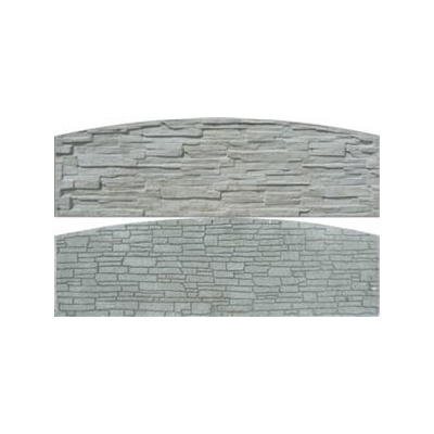 Betonový panel rovný oboustranný štípaný kámen 200 x 50 x 4,5 cm - přírodní