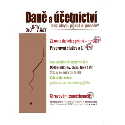 DaÚ č. 10-11 / 2022 - Platební neschopnosti zaměstnavatele – změny