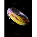 Radi handmade Диадема с възел от трико жълти и цикламени нюанси (835)