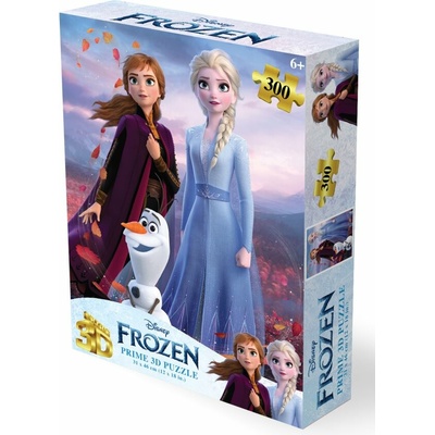 PRIME 3D Puzzle Ľadové kráľovstvo: Elsa, Anna, Olaf 3D 300 ks
