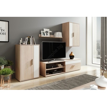 Wipmeb Sp. z o. o Секция brick за хол - дъб сонома/бял (wm0003)