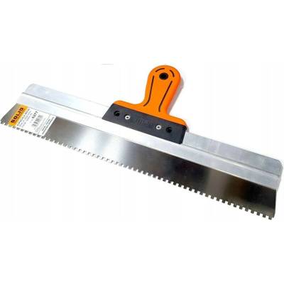 Fasádní nerezová špachtle 450 mm, zub 4 mm SOLID 6277
