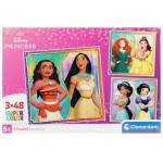Clementoni -CLE puzzle 3x48 SuperKolor Princess 25064
