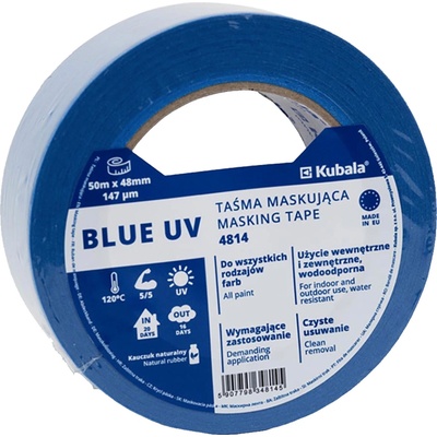 Kubala Maskovacia páska UV 36 mm × 50 m modrá
