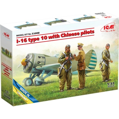 ICM Polikarpov I-16 type 10 with Chinese pilots 1:32