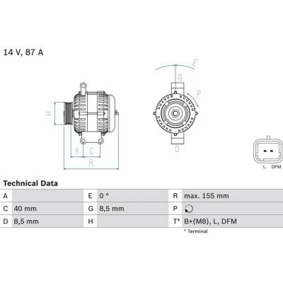 Generátor BOSCH 0 986 042 720