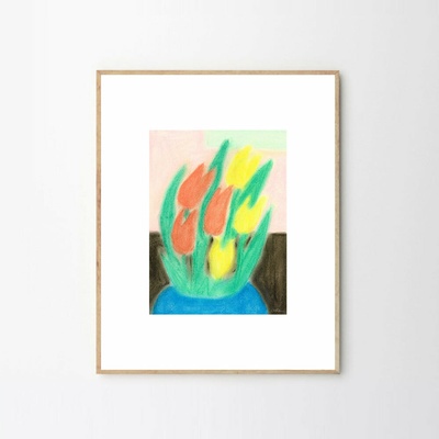 Moikka Plagát Tulips 09 by Nina Flagstad Kvorning 30x40
