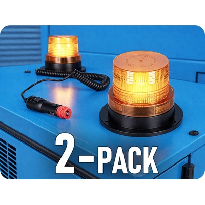 TruckLED LED strešné výstražné svetlo - maják, 20W, 12/24V, oranžové/2-PACK! [L0009-ALR]