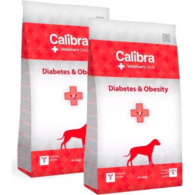 Calibra Veterinary Diets Dog Diabetes Obesity 2 x 12 kg
