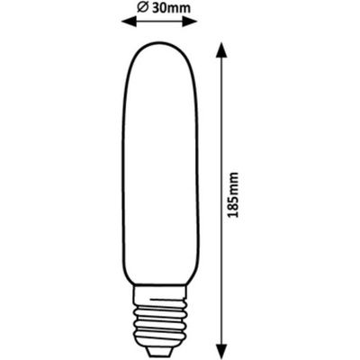 Rabalux LED Spiral Filament žiarovka Amber T30 5W/E27/300Lm/3000K/185mm