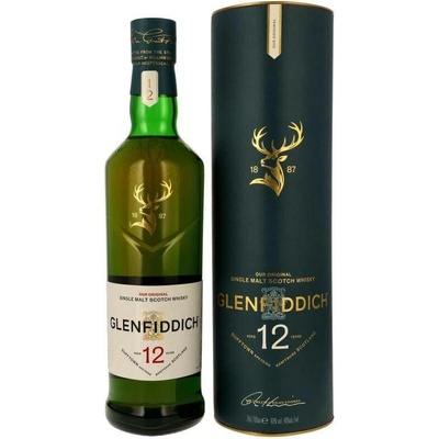 Glenfiddich 12y 40% 1,0 l (tuba)