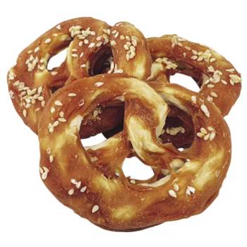 NOBBY Лакомство StarSnack Barbecue Chicken Pretzel - 41, 8% пиле, 45% сурова говежда кожа, 3, 5% мазнини - 6, 5 см, 25 гр, НАСИПНО - 1 бр - NOBBY Германия - 50755