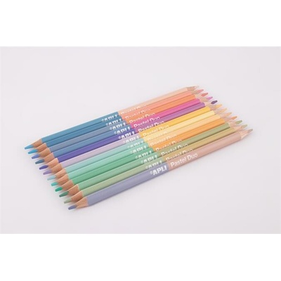 Apli trojhranné oboustranné pastelky Pastel Duo 24 různých pastelových barev LCA20083D