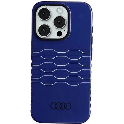 Audi IML MagSafe Case iPhone 15 Pro 6.1" navy blue hardcase AU-IMLMIP15P-A6/D3-BE (AU-IMLMIP15P-A6/D3-BE)