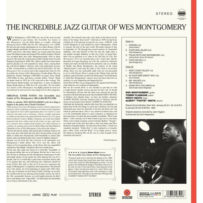 Montgomery, Wes - Incredible Jazz Guitar of Wes Montgomery LP