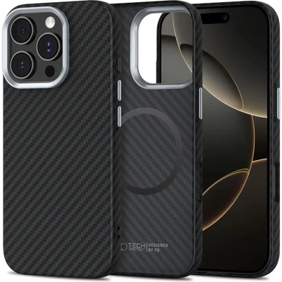 Tech-Protect Калъф Tech-Protect Ion Carbon MagSafe за iPhone 16 Pro Max - черен/сив