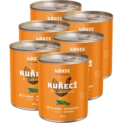 Louie Dog kuracie s cuketou 6 x 800 g