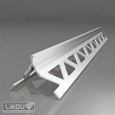 LIKOV Lišta rohová P-H2 PVC pro omítku tl. 6mm délka 2,5m