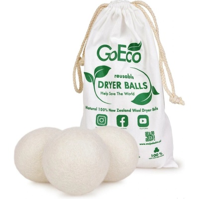 SUŠIČKOKOULE přírodní vlněné koule do sušičky 3 ks GoEco® – Zbozi.Blesk.cz