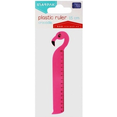 Starpak pravítko plameniak 15cm, ružová 470962