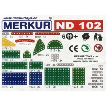 Merkur ND 102 Krátké pásky a destičky 60ks