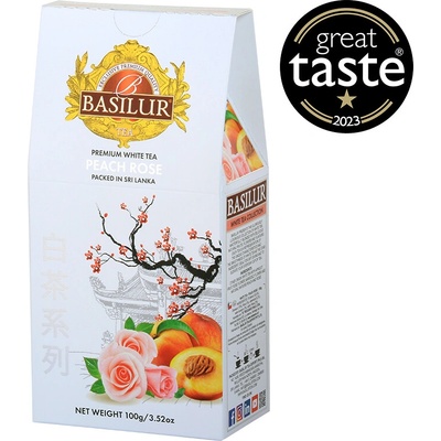 Basilur White Tea Peach Rose papier 100 g