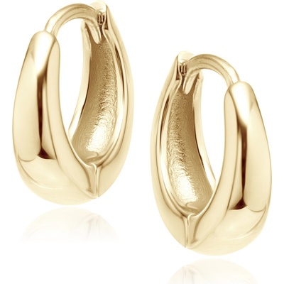 Olivie strieborné náušnice GOLD 8556