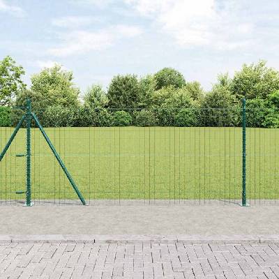 OMAXI Evropský plot s betonovou základnou 10 x 1 m Ocel potažená PVC 241665