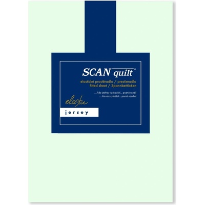 SCANquilt plachta Jersey Elastic Lycra mentolová 180x200