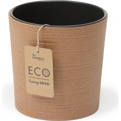 LAMELA květináč MALWA ECO Dluto-vroubek 300 mm natur