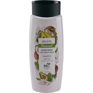 Aroma Natural Шампоан за тънка и слаба коса, авокадо и кокос, 400 ml - ozone