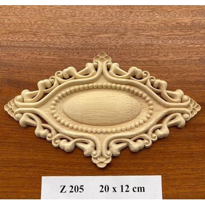 Ann Zeng Dřevěný ornament Z 205 20x12cm barva přírodní 1 ks