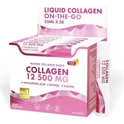 Swedish Collagen 12,500 mg + elastin 500ml bez cukru 25 ml x 20