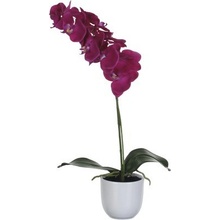 Umelá kvetina phalaenopsis 60 cm fialová