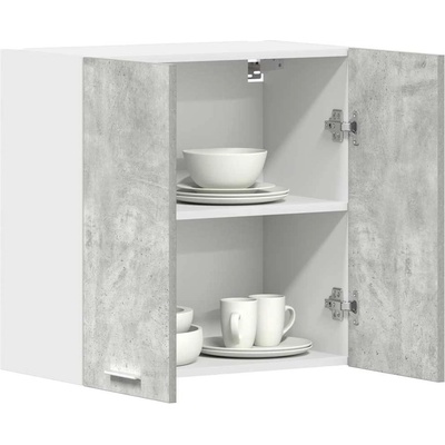 vidaXL Кухненски стенен шкаф Бетон сив 60x31x60 cm Инженерна дървесина (861228)