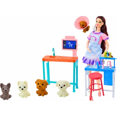 Lean Toys 17562 Veterinárska bábika s príslušenstvom