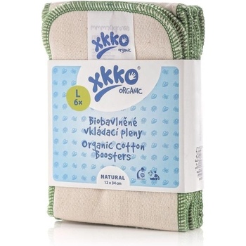 KIKKO Vkládací pleny XKKO Organic Old Times Natural L 2 ks