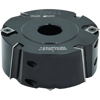 Falcovací fréza IGM F603 šikmé zuby D125x50 d30 Z4 V4 ALU