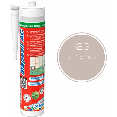 Mapesil AC 123 Sanitárny silikón 310 g biela
