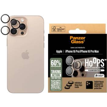 Panzer Стъклен протектор за камера PanzerGlass - Hoops Transparent, iPhone 16 Pro/Pro Max (5715685003035)